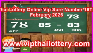 Thai Lottery Online Vip Sure Number 16Th February 2026