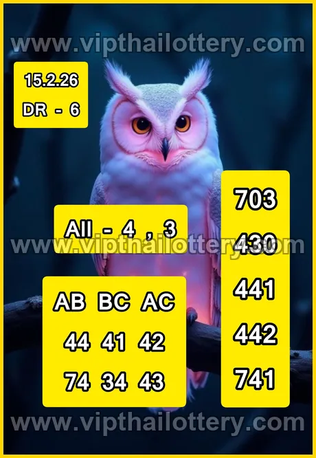 Thailand Lottery 2026 Thai Lotto Vip Total 01-03-26