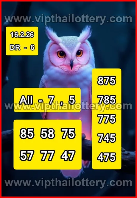 Thailand Lottery 2026 Thai Lotto Vip Total 01-03-26