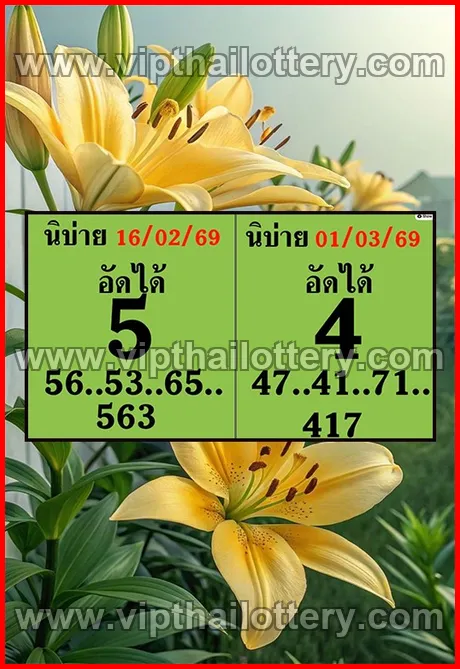 Thailand Lottery Today Thai Lotto Free Tips 123 1st March 2026