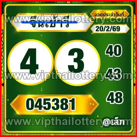 Vip Thai Lottery Thailand Paper 1st March 2026