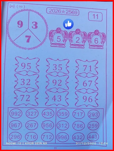 Thai Lottery Magazine 100 Sure Namber 01-03-2026