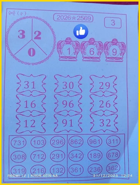 Thai Lottery Magazine 100 Sure Namber 01-03-2026