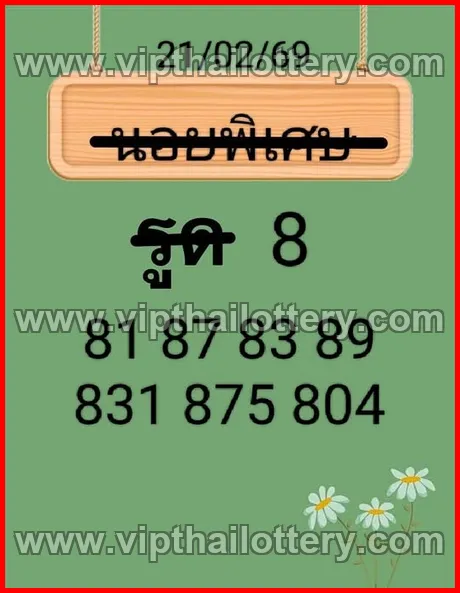Thai Lottery 3D Vip Tip Today Thailand Paper 01-03-26