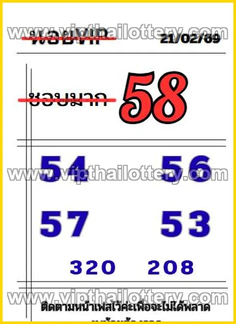 Thai Lottery 100 Sure Namber Lotto Vip Total 01/03/2026
