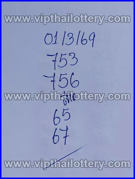 Thai Lottery 3D Vip Tip Today Thailand Paper 01-03-26