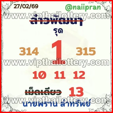 Thai Lottery 3Up Sure Number 100 % 1st March 2026