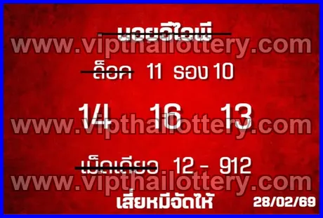 Thai Lottery Today Check 100 % Sure Number 01-03-26
