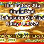 Thailand Lottery 3Up Single Digit Calculation Vip Tips 16-03-2026