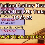 Thailand Lottery Draw Paper Final Game Today 16-03-26