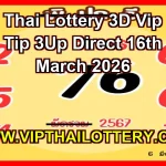 Thai Lottery 3D Vip Tip 3Up Direct Set Digit 16th March 2026