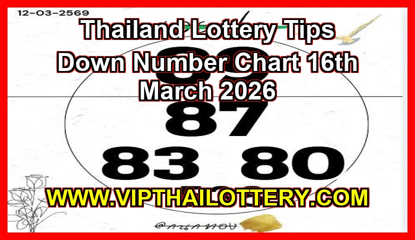 Thailand Lottery Tips Down Number Chart 16th March 2026