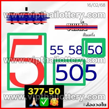 Thai Lottery Vip Tips Today Thailand Direct Number 16-03-2026