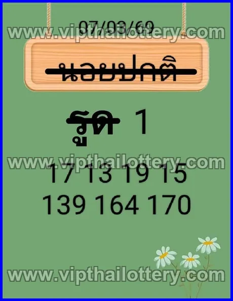 Thailand Government Lottery Thai Vip Sure Number 16th March 2026