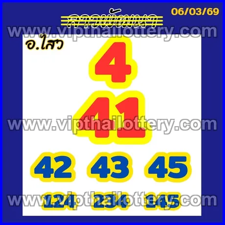 Thailand Lottery Paper Today Down Number Chart 16-03-2026