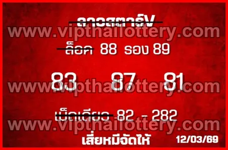 Thai Lottery 100 % Sure Number Thailand Formula 16/03/2026