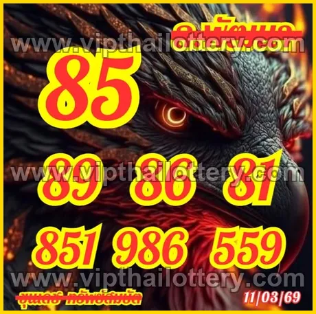 Thai Lottery 3Up Today Single Digit Calculation 16th March 2026
