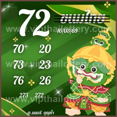 Thai Government Lottery Master Result Touch Set 16-03.2026