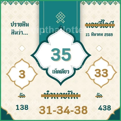 Thai Government Lottery 3Up Master Touch Set Date 16-03-2026