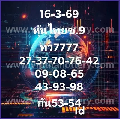 Thai Government Lottery 3Up Master Touch Set Date 16-03-2026
