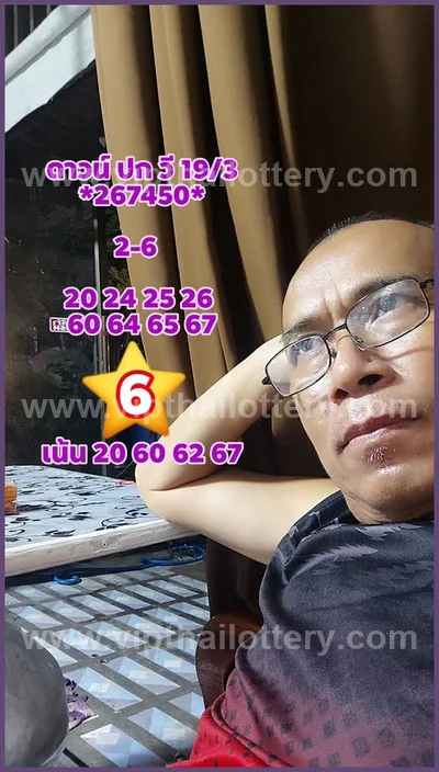 Thai Government Lottery Numbers Paper Sure 3Up Glo 1-4-2026