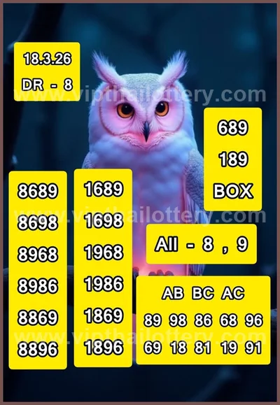 Thai Government Lottery Numbers Paper Sure 3Up Glo 1-4-2026
