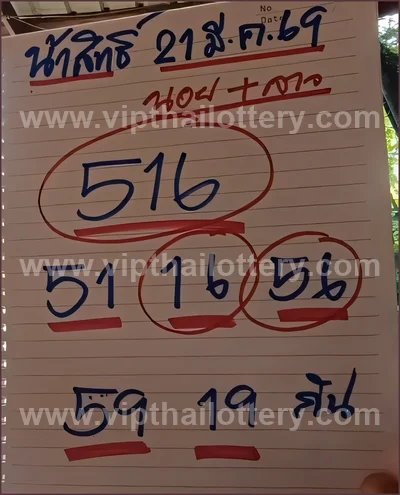 Thailand Lottery VIP Result Lucky Paper Sure 01 April 2026