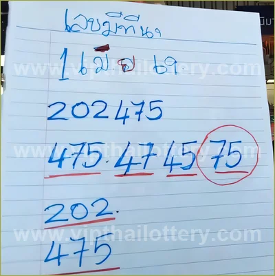 Thailand Lottery VIP Result Lucky Paper Sure 01 April 2026