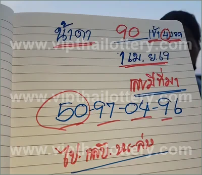 Thai Lottery Paper Master Lucky Set Direct Winning 1-4-2026