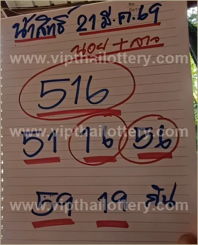 Thai Lottery Paper Master Lucky Set Direct Winning 1-4-2026