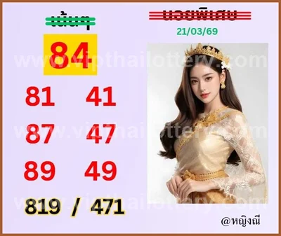 Thai Lottery Paper Master Lucky Set Direct Winning 1-4-2026