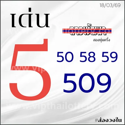 Thai Lottery Paper Master Lucky Set Direct Winning 1-4-2026