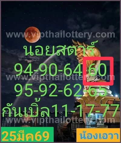 Thailand Lottery Paper Result Master 3Up Touch VIP 01-4-2026