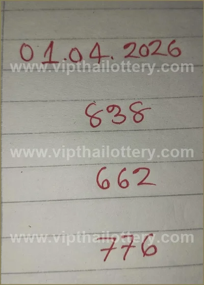 Thai Lotto Set Touch Tips 3Up Master Result Direct 1-4-2026