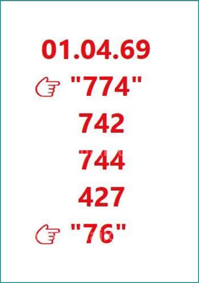 Thai Lotto Set Touch Tips 3Up Master Result Direct 1-4-2026