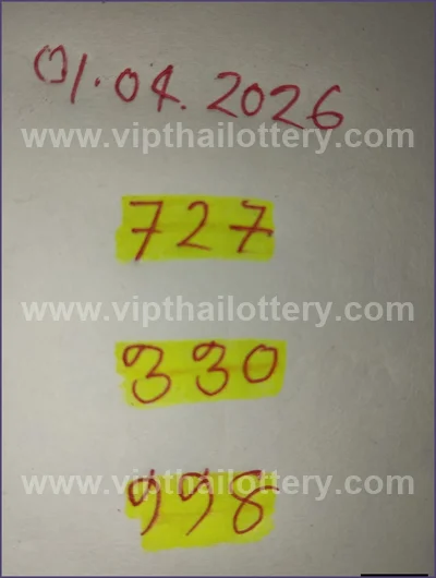 Thai Lotto Direct Result Formula VIP Numbers Sure 01.04.2026