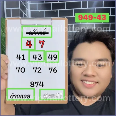 Thai Official Lottery Paper Tips Winning VIP Sure 01/04/2026