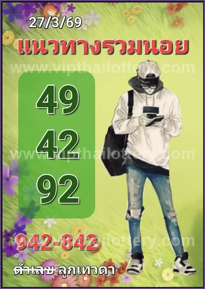 Thai Official Lottery Paper Tips Winning VIP Sure 01/04/2026