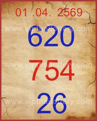 Thailand Lottery Direct Lucky VIP Tips Sure 3Up 1 April 2026