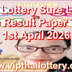 Thai Lottery Sure Lucky 3Up Result Paper Tips 1st April 2026