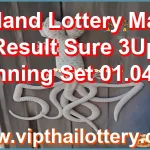 Thailand Lottery Master Result Sure 3Up Winning Set 01.04.26