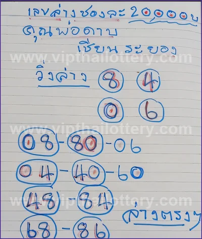 Thai Lotto Numbers 3Up Direct Sure Formula Master 1-4-2026