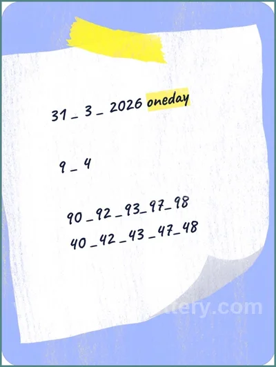 Thai Lotto Numbers Paper Sure Winning Direct Tips 01.04.2026