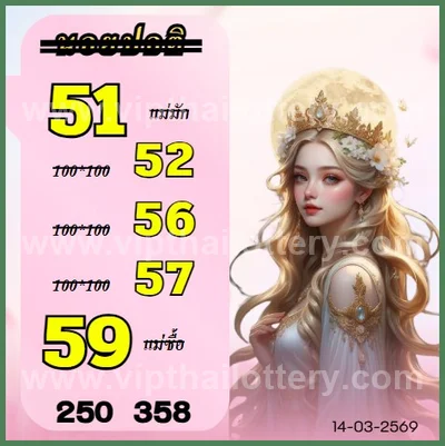 3Up Tips Numbers Winning Thailand Lottery Sure 16/03/2026