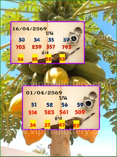 Thai Lottery Lucky Winning Tips Sure Paper Touch 16.04.2026