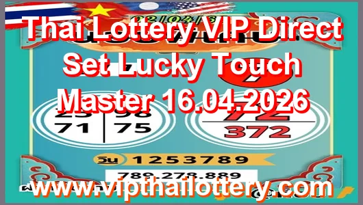 Thai Lottery VIP Direct Set Lucky Touch Master 16.04.2026
