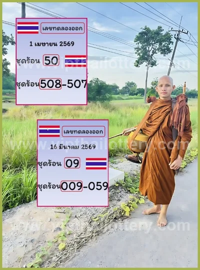 Thai Official Lottery Numbers Paper Result VIP 16/04/2026