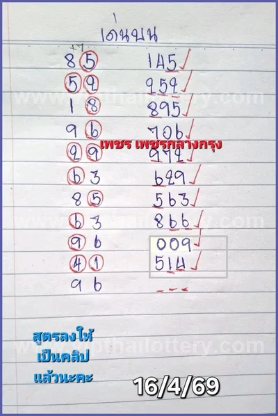 Thai Lotto Formula Sure Result Set Numbers Master 16.04.2026
