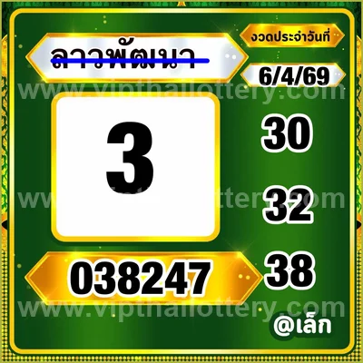 Thai Official Lottery Numbers Touch Formula Set 16-4-2026