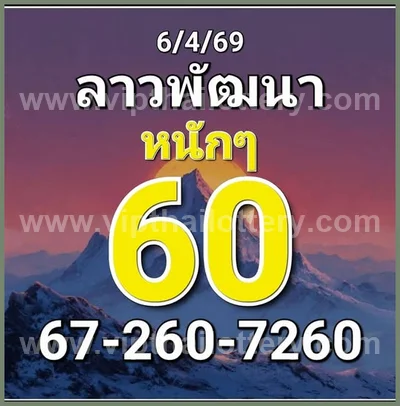 Thai Official Lottery Numbers Touch Formula Set 16-4-2026